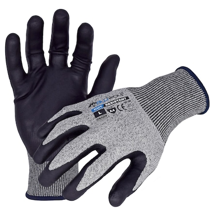 Azusa Safety Cut-Resistant Work Gloves, Cut Level A4 , Dipped , Nitrile , Ultra-Thin Micro-Foam , XL-10 1 PR BW4060